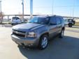 Orr Honda
4602 St. Michael Dr., Texarkana, Texas 75503 -- 903-276-4417
2007 Chevrolet Tahoe Pre-Owned
903-276-4417
Price: $19,977
All of our Vehicles are Quality Inspected!
Click Here to View All Photos (25)
Receive a Free Vehicle History Report!