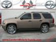 Landers McLarty Toyota Scion
2970 Huntsville Hwy, Fayetville, Tennessee 37334 -- 888-556-5295
2007 Chevrolet Tahoe LS Pre-Owned
888-556-5295
Price: $23,900
Free Lifetime Powertrain Warranty on All New & Select Pre-Owned!
Click Here to View All Photos