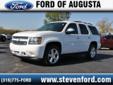 Steven Ford of Augusta
Free Autocheck!
2007 Chevrolet Tahoe ( Click here to inquire about this vehicle )
Asking Price $ 25,995.00
If you have any questions about this vehicle, please call
Ask For Brad or Kyle
888-409-4431
OR
Click here to inquire about