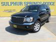 Â .
Â 
2007 Chrysler Aspen Limited
$17900
Call (512) 843-8425 ext. 47
Sulphur Springs Dodge
(512) 843-8425 ext. 47
1505 WIndustrial Blvd,
Sulphur Springs, TX 75482
PRISTINE!! This Aspen is a One Owner anf has a clean vehicle history report. Non-Smoker. 3rd