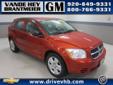Â .
Â 
2007 Dodge Caliber
$9998
Call (920) 482-6244 ext. 246
Vande Hey Brantmeier Chevrolet Pontiac Buick
(920) 482-6244 ext. 246
614 North Madison,
Chilton, WI 53014
A five-passenger, five-door hatchback-cum-small station wagon. It comes standard with a