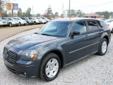 Â .
Â 
2007 Dodge Magnum
$11995
Call
Lincoln Road Autoplex
4345 Lincoln Road Ext.,
Hattiesburg, MS 39402
For more information contact Lincoln Road Autoplex at 601-336-5242.
Vehicle Price: 11995
Mileage: 102887
Engine: V6 3.5l
Body Style: Wagon
Transmission: