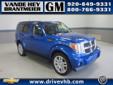 Â .
Â 
2007 Dodge Nitro
$14995
Call (920) 482-6244 ext. 209
Vande Hey Brantmeier Chevrolet Pontiac Buick
(920) 482-6244 ext. 209
614 North Madison,
Chilton, WI 53014
This four-wheel-drive Dodge Nitro SLT is locally trade vehicle that has been fully