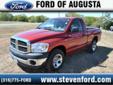 Steven Ford of Augusta
9955 SW Diamond Rd., Augusta, Kansas 67010 -- 888-409-4431
2007 Dodge Ram Pickup 1500 SXT Pre-Owned
888-409-4431
Price: $9,988
Free Autocheck!
Click Here to View All Photos (20)
Free Autocheck!
Â 
Contact Information:
Â 
Vehicle
