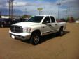 Budget Car Sales
2801 w 45th Ave. Amarillo, TX 79110
(806) 355-3324
2007 Dodge Ram Pickup 2500 White / Tan
106,917 Miles / VIN: 3D7KS28C57G762555
Contact Art Gustin
2801 w 45th Ave. Amarillo, TX 79110
Phone: (806) 355-3324
Visit our website at