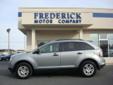 Â .
Â 
2007 Ford Edge
$18491
Call (301) 710-5035 ext. 117
The Frederick Motor Company
(301) 710-5035 ext. 117
1 Waverley Drive,
Frederick, MD 21702
This Edge is in excellent condition and ready for the snow. Low miles, low price... whats not to like?