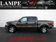 Â .
Â 
2007 Ford F-150
$17995
Call (559) 765-0757
Lampe Dodge
(559) 765-0757
151 N Neeley,
Visalia, CA 93291
We won't be satisfied until we make you a raving fan!
Vehicle Price: 17995
Mileage: 83114
Engine: Gas V8 5.4L/330
Body Style: Pickup
Transmission: