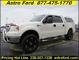 .
2007 Ford F-150
$24970
Call (228) 207-9806 ext. 339
Astro Ford
(228) 207-9806 ext. 339
10350 Automall Parkway,
D'Iberville, MS 39540
For Additional Information concerning any details about this particular vehicle please, call DESTINEE BARBOUR at