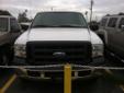 2007 Ford F-250 XL Super Duty Regular Cab White with Tan Cloth Interior
Manual Windows and Locks, Climate Control, Carpeted Bench Seating in the Bed, Custom Camper Shell and Alloy Wheels
This Ford is a PERFECT WORK TRUCK for any or your needs!!!
It has