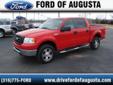 Steven Ford of Augusta
Free Autocheck!
2007 Ford F-150 ( Click here to inquire about this vehicle )
Asking Price $ 24,988.00
If you have any questions about this vehicle, please call
Ask For Brad or Kyle
888-409-4431
OR
Click here to inquire about this