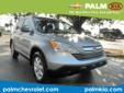 Palm Chevrolet Kia
The Best Price First. Fast & Easy!
2007 Honda CR-V ( Click here to inquire about this vehicle )
Asking Price $ 17,900.00
If you have any questions about this vehicle, please call
Internet Sales
888-587-4332
OR
Click here to inquire
