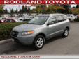 .
2007 Hyundai Santa Fe FWD Auto GLS
$9946
Call (425) 341-1789
Rodland Toyota
(425) 341-1789
7125 Evergreen Way,
Financing Options!, WA 98203
The Hyundai Santa Fe is a GREAT CROSSOVER SUV! LOCALLY OWNED AND TRADED IN..This vehicle has been MAINTAINED
