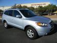 Colorado River Ford
3601 Stockton Hill Rd., Kingman, Arizona 86401 -- 928-303-6112
2007 Hyundai Santa Fe GLS Pre-Owned
928-303-6112
Price: $13,764
Get Pre-approved in seconds
Click Here to View All Photos (26)
Get Pre-approved in seconds
Description:
Â 
On