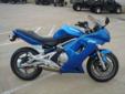 Â .
Â 
2007 Kawasaki Ninja 650R
$4199
Call (972) 793-0977 ext. 32
Plano Kawasaki Suzuki
(972) 793-0977 ext. 32
3405 N. Central Expressway,
Plano, TX 75023
Perfect starter bike or step up from 250 or 500cc...Affordable ride with brand new Michelin