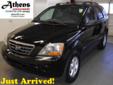2007 KIA SORENTO
Year
2007
Interior
Make
KIA
Mileage
55454 
Model
Sorento 2WD 4dr LX
Engine
3.8L V6 24V MPFI DOHC
Color
BLACK
VIN
KNDJD736475682895
Stock
B84024A
Warranty
Unspecified
OPTIONS
Safety Notes
3-point seat belts at all positions-inc: front