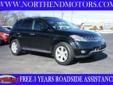 North End Motors inc.
390 Turnpike st, Canton, Massachusetts 02021 -- 877-355-3128
2007 Nissan Murano S Pre-Owned
877-355-3128
Price: $19,990
Click Here to View All Photos (39)
Description:
Â 
SL..Automatic..Leather..Sunroof..This vehicle is