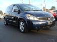 Â .
Â 
2007 Nissan Quest
$14990
Call 757-214-6877
Charles Barker Pre-Owned Outlet
757-214-6877
3252 Virginia Beach Blvd,
Virginia beach, VA 23452
ONLY 50,879 Miles! S trim. EPA 25 MPG Hwy/18 MPG City! Auxiliary Audio Input, CD Changer, Steel Wheels, Rear