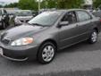 2007 Toyota Corolla
Call Today! (240) 345-3515
Year
2007
Make
Toyota
Model
Corolla
Mileage
38003
Body Style
4dr Car
Transmission
Automatic
Engine
Gas I4 1.8L/109
Exterior Color
Phantom Gray Pearl
Interior Color
Stone
VIN
2T1BR32E37C811297
Stock #
6018P