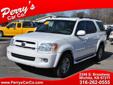 Perry's Car Company
Phone: 316â262â0555
2348 South Broadway
Wichita, KS
We have financing available!!!!!
2007 Toyota Sequoia
Price: $17999
Year:
2007
VIN:
5TDZT34AX7S288944
Make:
Toyota
Mileage:
90007
Model:
Sequoia
Transmision:
Automatic
Body:
SUV