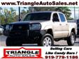Triangle Auto Sales
4608 Fayetteville Road, Â  Raleigh, NC, US -27603Â  -- 919-779-1186
2007 Toyota Tacoma PreRunner
Price: $ 19,900
Click here for finance approval 
919-779-1186
About Us:
Â 
Providing the Triangle with quality automobiles for over 25 years