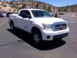 .
2007 Toyota Tundra Limited
$28000
Call (928) 248-8388 ext. 108
York Dodge Chrysler Jeep Ram
(928) 248-8388 ext. 108
500 Prescott Lakes Pkwy,
Prescott, AZ 86301
I-Force 5.7L V8 DOHC and 4WD. Extended Cab! In a class by itself!
The Tundra is a