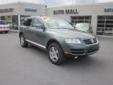 Price: $17995
Make: Volkswagen
Model: Touareg
Color: Gray
Year: 2007
Mileage: 48983
LOADED, MINT CONDITION, AFFORDABLY PRICED with LOW MILES and then Some! Robust and Dynamic Driving Toureg V-6 4x4 handles EVERY ROAD CONDITION with Aplomb! From the