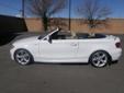 .
2008 BMW 1 Series
$27991
Call (505) 431-6637 ext. 22
Garcia Honda
(505) 431-6637 ext. 22
8301 Lomas Blvd NE,
Albuquerque, NM 87110
An incredibly nice 135 Convertible with a factory dual turbo charged 6 cylinder motor producing 300 FT LBS of Torque and