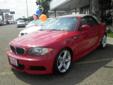 2008 BMW 1 Series
Call Today! (956) 688-8987
Year
2008
Make
BMW
Model
1 Series
Mileage
55732
Body Style
Convertible
Transmission
6-Speed
Engine
Turbocharged Gas I6 3.0L/183
Exterior Color
Crimson Red
Interior Color
Beige
VIN
WBAUN93598VF55820
Stock #