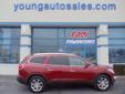 Young Chevrolet Cadillac
2008 Buick Enclave CXL Pre-Owned
$26,949
CALL - 866-774-9448
(VEHICLE PRICE DOES NOT INCLUDE TAX, TITLE AND LICENSE)
Exterior Color
RED
Body type
Sport Utility
Trim
CXL
Make
Buick
Transmission
Automatic
Mileage
35136
Engine
6