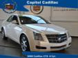 Capitol Cadillac
5901 S. Pennsylvania Ave., Lansing, Michigan 48911 -- 800-546-8564
2008 CADILLAC CTS 4dr Sdn AWD w/1SA
800-546-8564
Price: $25,991
Click Here to View All Photos (30)
Description:
Â 
White Diamond Tricoat has been a Cadillac enthusiast's