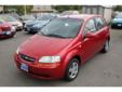 2008 Chevrolet Aveo
Vehicle Information
Year: 2008
Make: Chevrolet
Model: Aveo
Body Style: Hatchback
Interior: Charcoal
Exterior: Sport Red
Engine: 1.6L I4 103hp 107ft. lbs.
Transmission: 5 Spd Manual
Miles: 204512
VIN: KL1TD66618B144390
Stock #: 144390