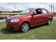 Price: $10000
Make: Chevrolet
Model: Aveo
Color: Sport Red
Year: 2008
Mileage: 61902
Check out this Sport Red 2008 Chevrolet Aveo LS with 61,902 miles. It is being listed in North Vernon, IN on EasyAutoSales.com.
Source:
