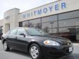 Â .
Â 
2008 Chevrolet Impala
$13995
Call (717) 428-7540 ext. 422
Whitmoyer Auto Group
(717) 428-7540 ext. 422
1001 East Main St,
Mount Joy, PA 17552
LOCAL ONE OWNER!! www.whitmoyerautogroup.com The Friendliest Dealership in Lancaster County offers new Ford