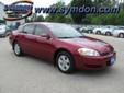 Symdon Chevrolet
369 Union Street, Â  Evansville, WI, US -53536Â  -- 877-520-1783
2008 Chevrolet Impala LT
Low mileage
Price: $ 16,474
Call for a free CarFax Report 
877-520-1783
About Us:
Â 
Symdon Chevrolet Pontiac is your Madison area Chevrolet and