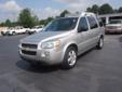 Â .
Â 
2008 Chevrolet Uplander LT
$14995
Call (919) 261-6176
local trade
Vehicle Price: 14995
Mileage: 52670
Engine:
Body Style: Van
Transmission: Automatic
Exterior Color: Silver
Drivetrain: FWD
Interior Color: Medium Gray
Doors: 4
Stock #: 9342
Cylinders: