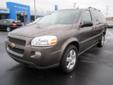 Champion Chevrolet
5000 E Grand River Ave., Howell, Michigan 48843 -- 888-341-2574
2008 Chevrolet Uplander 4dr Ext WB LT w/1LT Pre-Owned
888-341-2574
Price: $15,250
Family Owned and Operated for over 20 Years!
Click Here to View All Photos (9)
Family