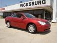 Â .
Â 
2008 Chrysler Sebring
$17995
Call 601-636-2855
Vicksburg Toyota
601-636-2855
4105 E Clay Street,
Vicksburg, MS 39183
Vehicle Price: 17995
Mileage: 33138
Engine: Gas V6 2.7L/167
Body Style: Convertible
Transmission: Automatic
Exterior Color: Red