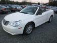 2008 Chrysler Sebring LX Convertible - $6,800
2008 Chrysler Sebring Convertible 4cyl, Automatic, 101k miles PA Inspected until Sept 2015 Power windows, locks and mirrors, cruise control, cd player and alloy wheels Power soft top works as it should and is