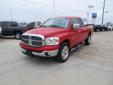Orr Honda
4602 St. Michael Dr., Texarkana, Texas 75503 -- 903-276-4417
2008 Dodge Ram 1500 SLT Pre-Owned
903-276-4417
Price: $18,996
Ask About our Financing Options!
Click Here to View All Photos (26)
Receive a Free Vehicle History Report!
Description:
Â 