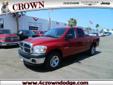 Certified 2008 Dodge Ram 1500 Quad Cab SXT Pickup 4D 6 1/4 ft
Stock No. 50384
Condition Certified
Your Price $17,990
Engine V6 3.7 Liter
Exterior Red
Transmission 4-Spd Automatic 2WD
V.I.N. 1D7HA18K28J110300
Body Layout Pickup Truck
Mileage 65431 miles