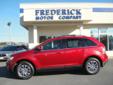 Â .
Â 
2008 Ford Edge
$23991
Call (877) 892-0141 ext. 122
The Frederick Motor Company
(877) 892-0141 ext. 122
1 Waverley Drive,
Frederick, MD 21702
Vehicle Price: 23991
Mileage: 60096
Engine: Gas V6 3.5L/213
Body Style: Wagon
Transmission: Automatic