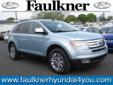 Â .
Â 
2008 Ford Edge
$17500
Call (717) 303-3194
Faulkner Hyundai
(717) 303-3194
2060 Paxton Street,
Harrisburg, PA 17111
REDUCED FROM $19,980!, $3,600 below NADA Retail! Excellent Condition, LOW MILES - 43,921! IIHS Top Safety Pick, Rear Air, iPod/MP3