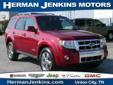 Â .
Â 
2008 Ford Escape
$16988
Call (888) 494-7619
Herman Jenkins
(888) 494-7619
2030 W Reelfoot Ave,
Union City, TN 38261
This small SUV is loaded with great features. Just because you buy a small SUV does NOT mean you have to give up luxury.Come test