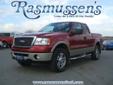 .
2008 Ford F-150
$19900
Call 800-732-1310
Rasmussen Ford
800-732-1310
1620 North Lake Avenue,
Storm Lake, IA 50588
This 2008 Ford F-150 Lariat is offered to you for sale by Rasmussen Ford. This F-150 Lariat comes equipped with 4 wheel drive, which means