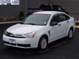Price: $12930
Make: Ford
Model: Focus
Color: Oxford White
Year: 2008
Mileage: 49211
Reduce your trips to the pump! It is one of the most fuel efficient vehicles in its class. Enjoy your driving more! This is one of the most exciting vehicles to drive in
