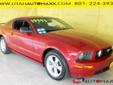 Price: $19995
Make: Ford
Model: Mustang
Color: Red
Year: 2008
Mileage: 57481
***** AUTOMAXX Lot 4 ***** --- 1715 South State St Orem, UT 84097 --- Take pride in your ride! Come find your next cool car, truck or SUV today! --- Honest people, Warranties,
