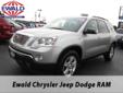 Ewald Chrysler-Jeep-Dodge
6319 South 108th st., Franklin, Wisconsin 53132 -- 877-502-9078
2008 GMC Acadia SLE Pre-Owned
877-502-9078
Price: $19,995
Call for financing
Click Here to View All Photos (12)
Call for financing
Â 
Contact Information:
Â 
Vehicle