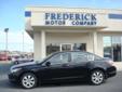 Â .
Â 
2008 Honda Accord Sdn
$14991
Call (877) 892-0141 ext. 7
The Frederick Motor Company
(877) 892-0141 ext. 7
1 Waverley Drive,
Frederick, MD 21702
This Accord is in excellent condition inside and out. The previous owner took great care of this Honda and