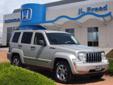 Price: $17995
Make: Jeep
Model: Liberty
Color: Beige
Year: 2008
Mileage: 38008
4WD. Extra room! Plenty of space! Looking for an amazing value on a fantastic 2008 Jeep Liberty? Well, this is IT! Full of innovative storage solutions that make life easier,