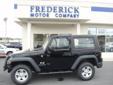Â .
Â 
2008 Jeep Wrangler
$17493
Call (877) 892-0141 ext. 24
The Frederick Motor Company
(877) 892-0141 ext. 24
1 Waverley Drive,
Frederick, MD 21702
PERFECT FOR THE WINTER SEASON! CUSTOM FRONT BUMPER WITH WINCH ALREADY INSTALLED! Contact anyone of our